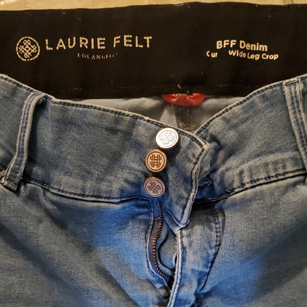 Laurie Felt Designer Wide Leg Denim - Picture 4 of 8